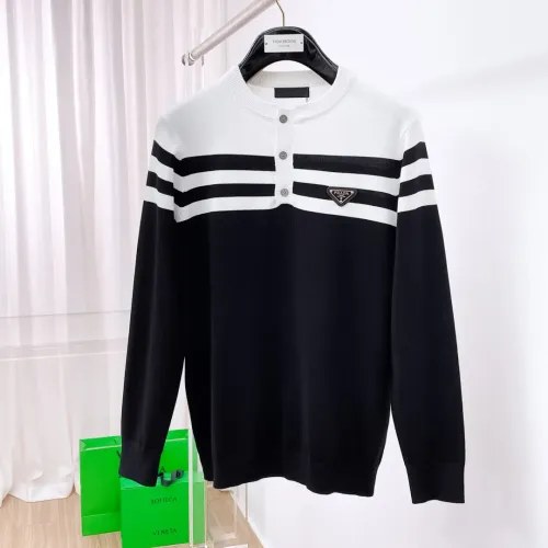 Wholesale Prada Sweaters Long Sleeved For Men #1419191 $85.00 USD, Wholesale Quality Replica Prada Sweaters