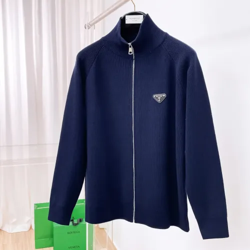 Wholesale Prada Sweaters Long Sleeved For Men #1419196 $122.00 USD, Wholesale Quality Replica Prada Sweaters