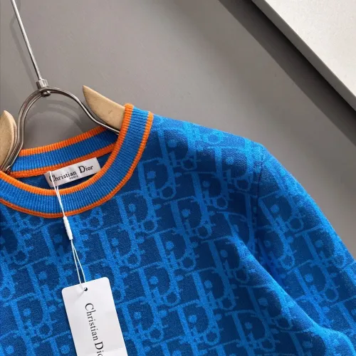 Replica Christian Dior Sweaters Long Sleeved For Men #1419205 $68.00 USD for Wholesale