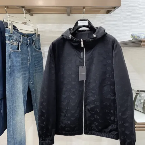Replica Armani Jackets Long Sleeved For Men #1419240 $132.00 USD for Wholesale