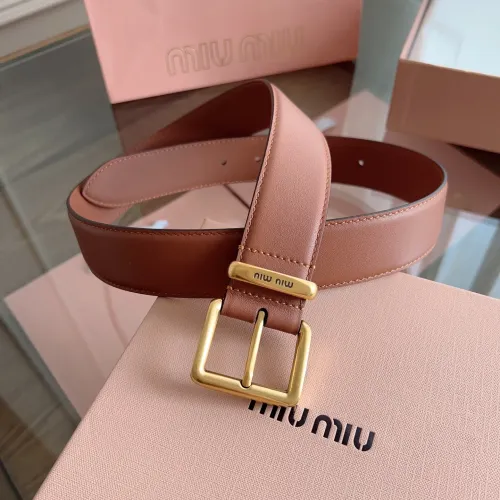 Wholesale MIU MIU AAA Quality Belts In 3.5cm For Unisex #1419242 $56.00 USD, Wholesale Quality Replica MIU MIU AAA Quality Belts