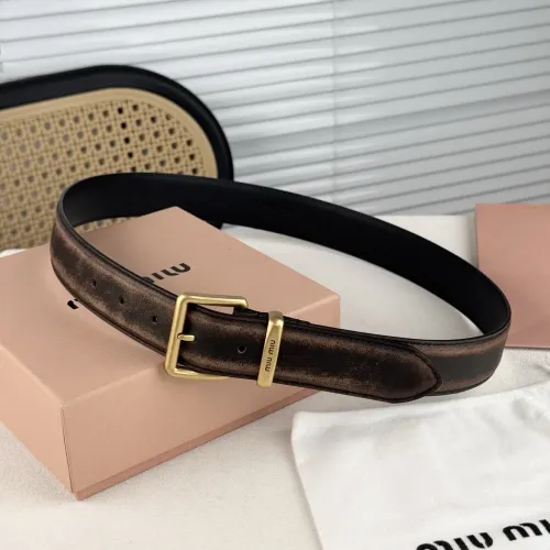 Wholesale MIU MIU AAA Quality Belts In 3.5cm For Unisex #1419257 $56.00 USD, Wholesale Quality Replica MIU MIU AAA Quality Belts