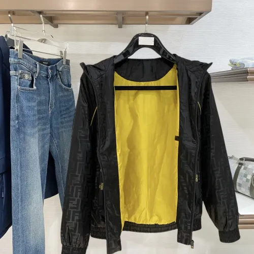 Replica Fendi Jackets Long Sleeved For Men #1419258 $132.00 USD for Wholesale