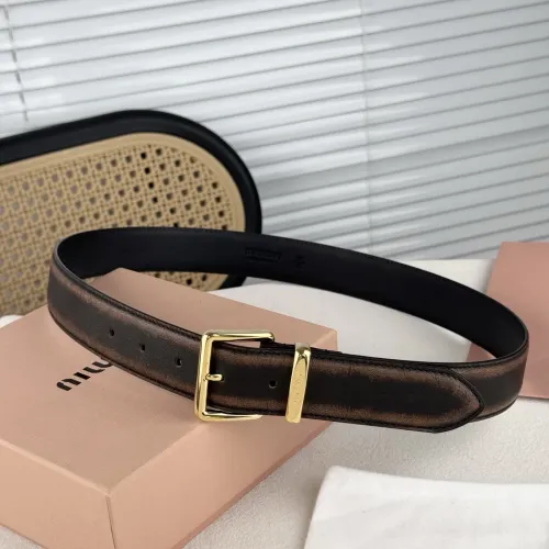 Wholesale MIU MIU AAA Quality Belts In 3.5cm For Unisex #1419260 $56.00 USD, Wholesale Quality Replica MIU MIU AAA Quality Belts