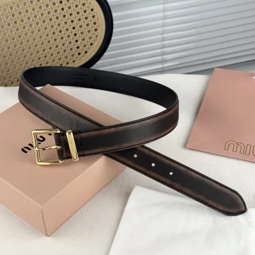 Replica MIU MIU AAA Quality Belts In 3.5cm For Unisex #1419260 $56.00 USD for Wholesale