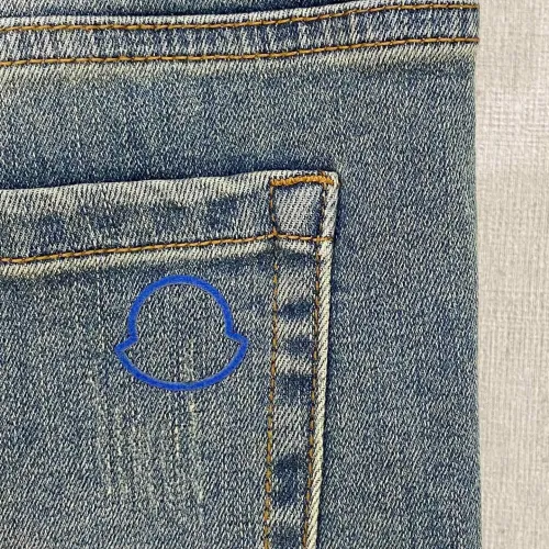 Replica Moncler Jeans For Men #1419289 $85.00 USD for Wholesale
