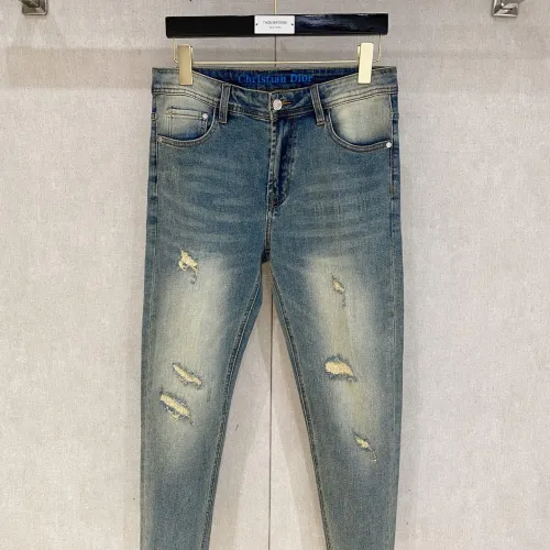 Replica Christian Dior Jeans For Men #1419292 $85.00 USD for Wholesale