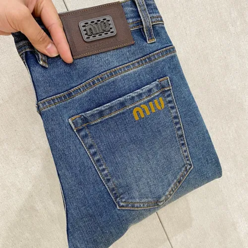 Wholesale MIU MIU Jeans For Men #1419298 $85.00 USD, Wholesale Quality Replica MIU MIU Jeans