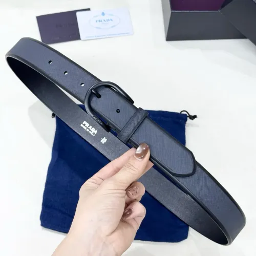 Wholesale Prada AAA Quality Belts In 3.5cm For Men #1419323 $60.00 USD, Wholesale Quality Replica Prada AAA Quality Belts