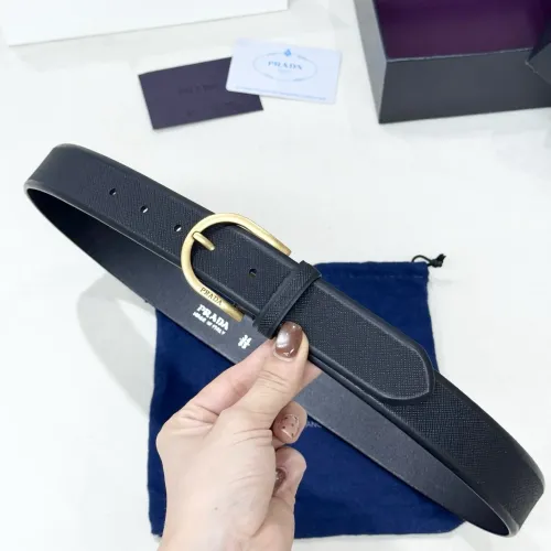 Wholesale Prada AAA Quality Belts In 3.5cm For Men #1419332 $60.00 USD, Wholesale Quality Replica Prada AAA Quality Belts