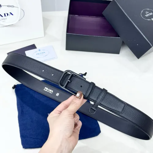 Wholesale Prada AAA Quality Belts In 3.5cm For Men #1419338 $60.00 USD, Wholesale Quality Replica Prada AAA Quality Belts