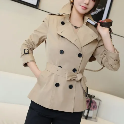 Wholesale Burberry Trench Coat Long Sleeved For Women #1419500 $160.00 USD, Wholesale Quality Replica Burberry Trench Coat