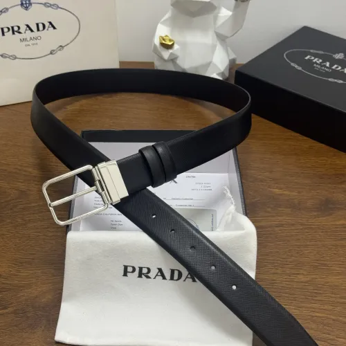 Wholesale Prada AAA Quality Belts In 3.5cm For Men #1419503 $60.00 USD, Wholesale Quality Replica Prada AAA Quality Belts