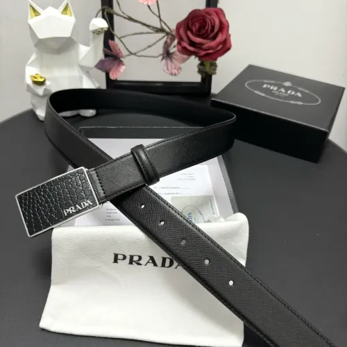 Wholesale Prada AAA Quality Belts In 3.5cm For Men #1419520 $60.00 USD, Wholesale Quality Replica Prada AAA Quality Belts