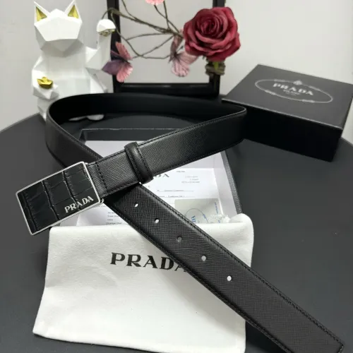 Wholesale Prada AAA Quality Belts In 3.5cm For Men #1419521 $60.00 USD, Wholesale Quality Replica Prada AAA Quality Belts