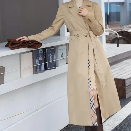 Wholesale Burberry Trench Coat Long Sleeved For Women #1419552 $170.00 USD, Wholesale Quality Replica Burberry Trench Coat