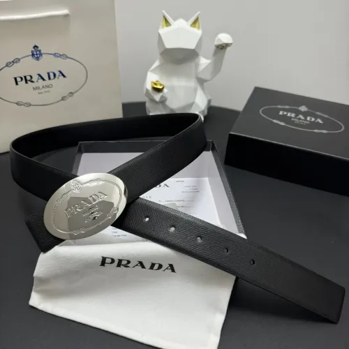 Wholesale Prada AAA Quality Belts In 3.5cm For Men #1419555 $60.00 USD, Wholesale Quality Replica Prada AAA Quality Belts