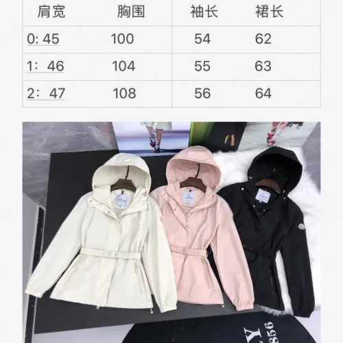 Replica Moncler Jackets Long Sleeved For Women #1419591 $105.00 USD for Wholesale