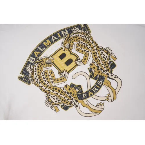 Replica Balmain T-Shirts Short Sleeved For Unisex #1419616 $29.00 USD for Wholesale