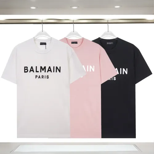 Replica Balmain T-Shirts Short Sleeved For Unisex #1419626 $29.00 USD for Wholesale