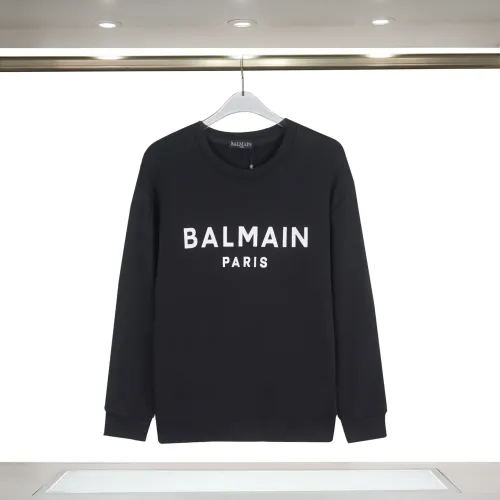 Wholesale Balmain Hoodies Long Sleeved For Men #1419643 $34.00 USD, Wholesale Quality Replica Balmain Hoodies