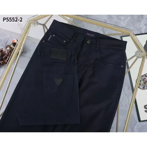 Replica Prada Jeans For Men #1420156 $45.00 USD for Wholesale