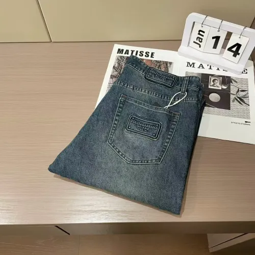 Wholesale Dolce &amp; Gabbana D&amp;G Jeans For Men #1420218 $45.00 USD, Wholesale Quality Replica Dolce &amp; Gabbana D&amp;G Jeans