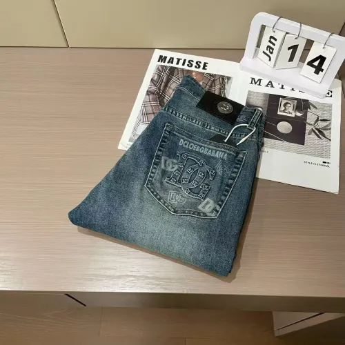 Wholesale Dolce &amp; Gabbana D&amp;G Jeans For Men #1420219 $45.00 USD, Wholesale Quality Replica Dolce &amp; Gabbana D&amp;G Jeans