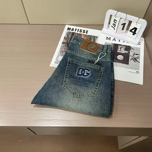Wholesale Dolce &amp; Gabbana D&amp;G Jeans For Men #1420220 $45.00 USD, Wholesale Quality Replica Dolce &amp; Gabbana D&amp;G Jeans