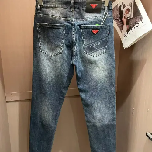 Replica Prada Jeans For Men #1420229 $45.00 USD for Wholesale