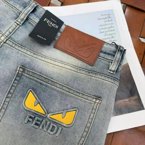 Replica Fendi Jeans For Men #1420245 $52.00 USD for Wholesale