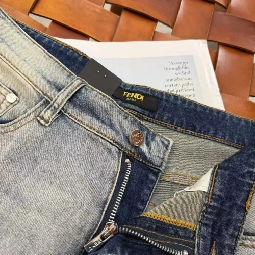 Replica Fendi Jeans For Men #1420245 $52.00 USD for Wholesale