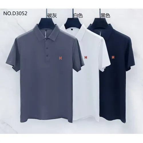 Replica Hermes T-Shirts Short Sleeved For Men #1420304 $40.00 USD for Wholesale