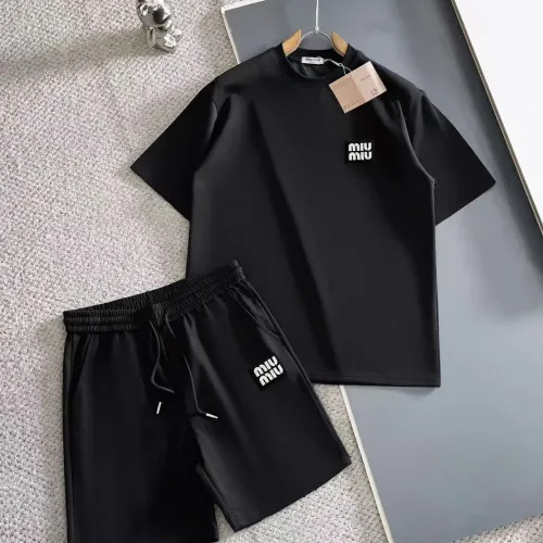Wholesale MIU MIU Tracksuits Short Sleeved For Men #1420428 $56.00 USD, Wholesale Quality Replica MIU MIU Tracksuits