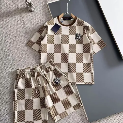 Wholesale Louis Vuitton LV Tracksuits Short Sleeved For Men #1420432 $56.00 USD, Wholesale Quality Replica Louis Vuitton LV Tracksuits
