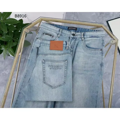 Replica Burberry Jeans For Men #1420453 $45.00 USD for Wholesale