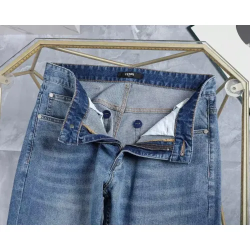 Replica Fendi Jeans For Men #1420522 $45.00 USD for Wholesale