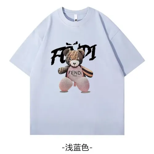 Wholesale Fendi T-Shirts Short Sleeved For Unisex #1420583 $34.00 USD, Wholesale Quality Replica Fendi T-Shirts