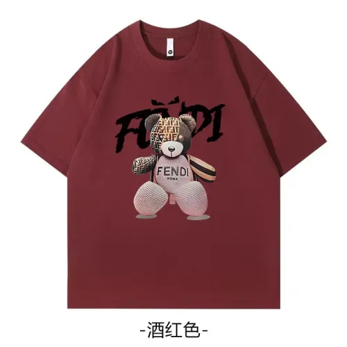 Wholesale Fendi T-Shirts Short Sleeved For Unisex #1420588 $34.00 USD, Wholesale Quality Replica Fendi T-Shirts