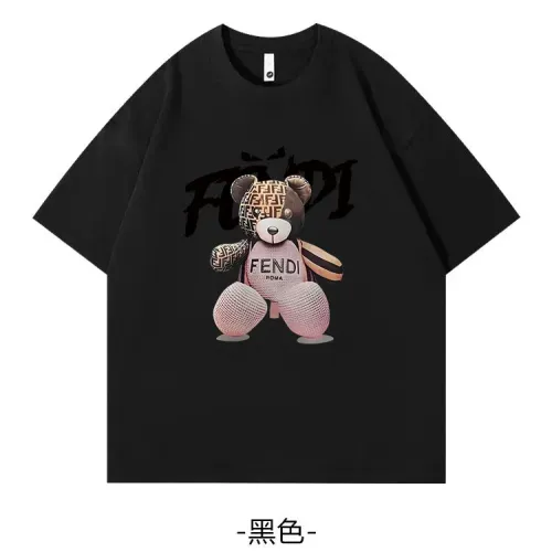 Wholesale Fendi T-Shirts Short Sleeved For Unisex #1420589 $34.00 USD, Wholesale Quality Replica Fendi T-Shirts