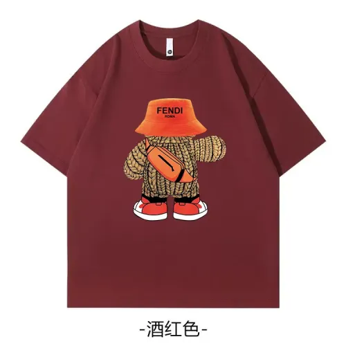 Wholesale Fendi T-Shirts Short Sleeved For Unisex #1420671 $34.00 USD, Wholesale Quality Replica Fendi T-Shirts