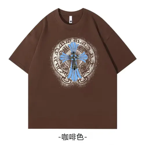 Wholesale Chrome Hearts T-Shirts Short Sleeved For Unisex #1420738 $34.00 USD, Wholesale Quality Replica Chrome Hearts T-Shirts