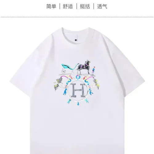 Wholesale Hermes T-Shirts Short Sleeved For Unisex #1420794 $34.00 USD, Wholesale Quality Replica Hermes T-Shirts