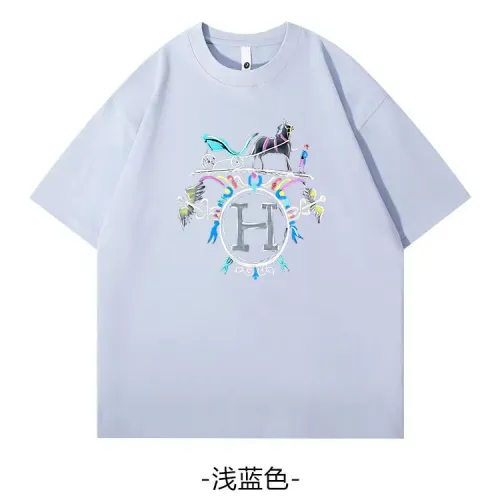 Wholesale Hermes T-Shirts Short Sleeved For Unisex #1420795 $34.00 USD, Wholesale Quality Replica Hermes T-Shirts