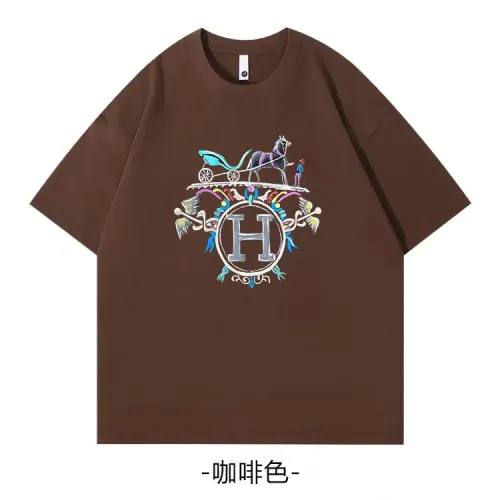 Wholesale Hermes T-Shirts Short Sleeved For Unisex #1420797 $34.00 USD, Wholesale Quality Replica Hermes T-Shirts