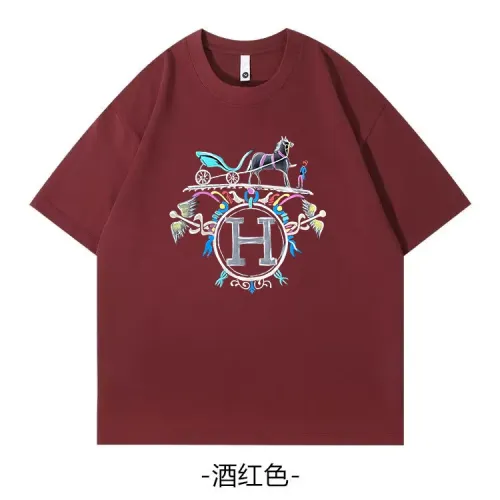 Wholesale Hermes T-Shirts Short Sleeved For Unisex #1420798 $34.00 USD, Wholesale Quality Replica Hermes T-Shirts