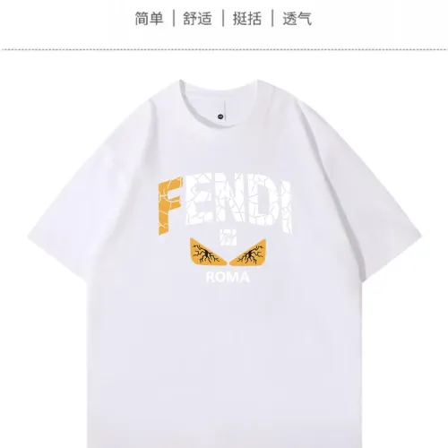 Wholesale Fendi T-Shirts Short Sleeved For Unisex #1420800 $34.00 USD, Wholesale Quality Replica Fendi T-Shirts