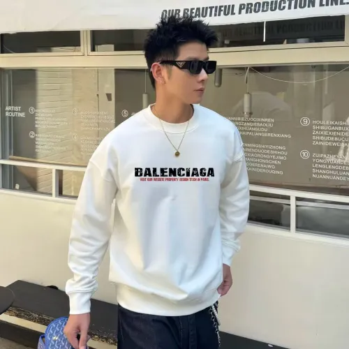 Wholesale Balenciaga Hoodies Long Sleeved For Men #1420828 $48.00 USD, Wholesale Quality Replica Balenciaga Hoodies