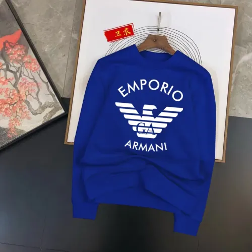 Wholesale Armani Hoodies Long Sleeved For Men #1420857 $48.00 USD, Wholesale Quality Replica Armani Hoodies