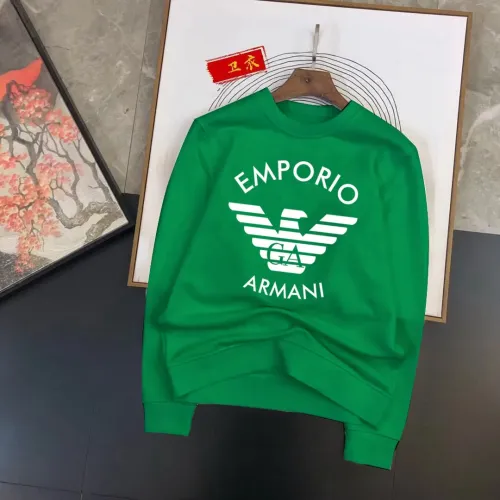 Wholesale Armani Hoodies Long Sleeved For Men #1420858 $48.00 USD, Wholesale Quality Replica Armani Hoodies